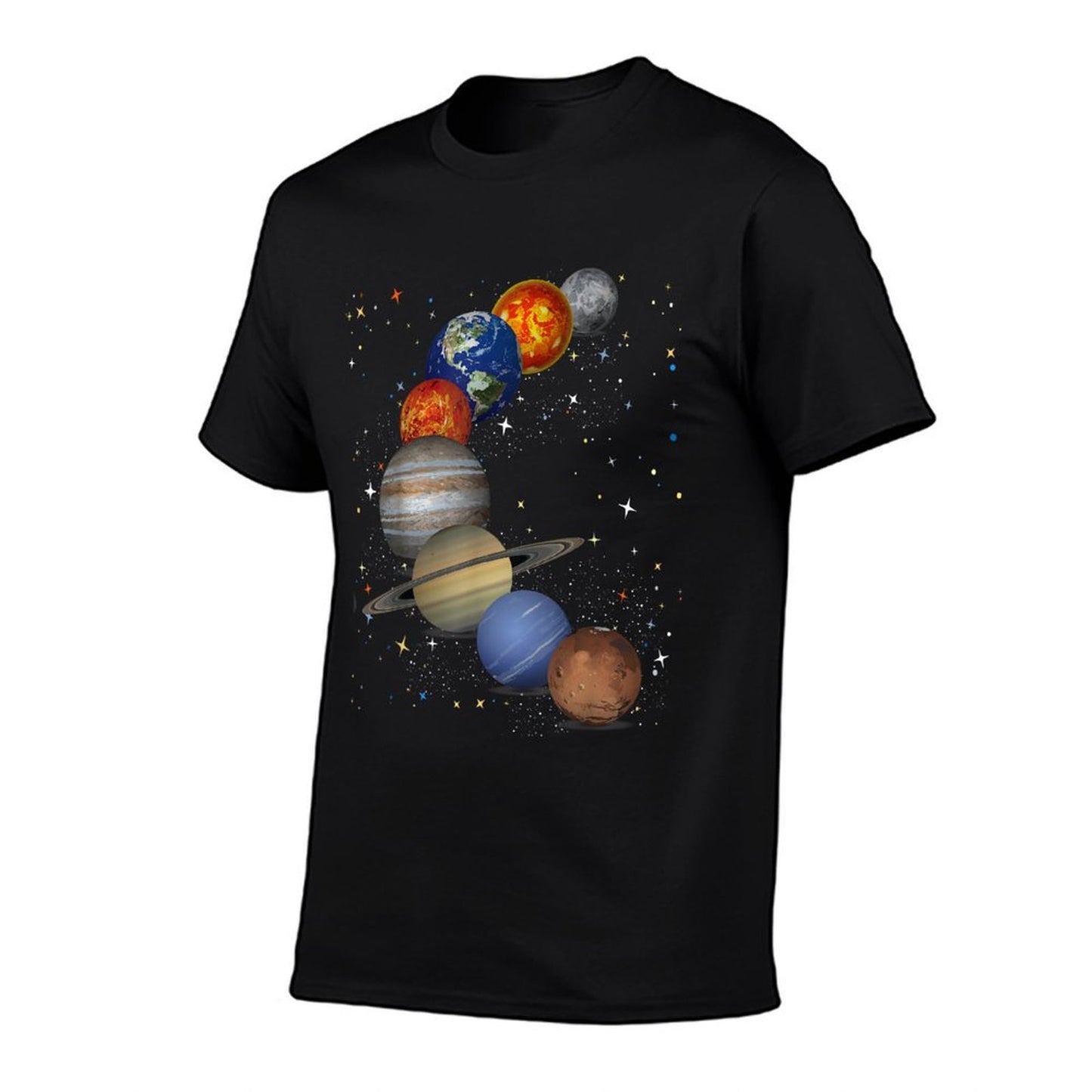 Universe Galaxy Planets Sun Astronomy Outer Space Science  Eco-friendly Material T-Shirt
