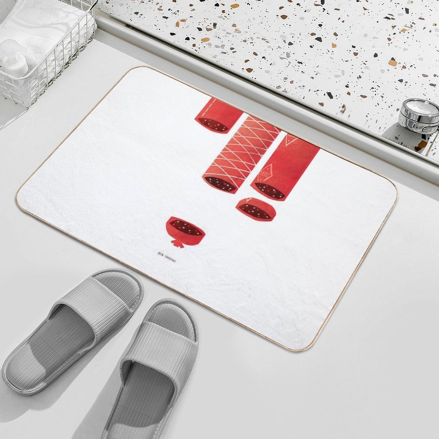 Salami  Rapid-Drying Bath Mat