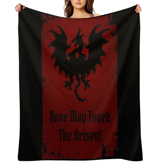 None May Touch The Arisen Shrink-resistant Throw Blanket