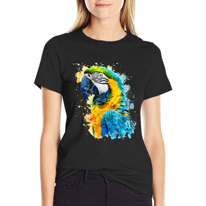 Colorful Parrot Watercolor  Odor-resistant T-Shirt