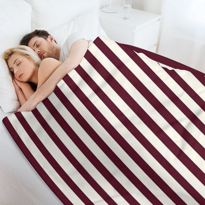 I Love You Long-time Stripes A12 Comfort Throw Blanket