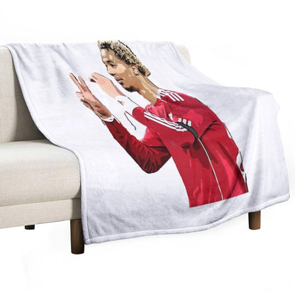 Hugo Ekitike Anti-pilling Throw Blanket