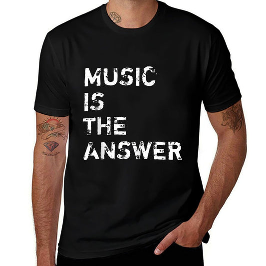 Music Is The Answer DJ  Cotton T-Shirt