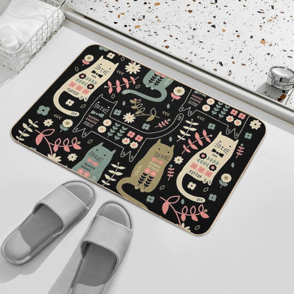 Cat Folk  Stain-Proof Bath Mat