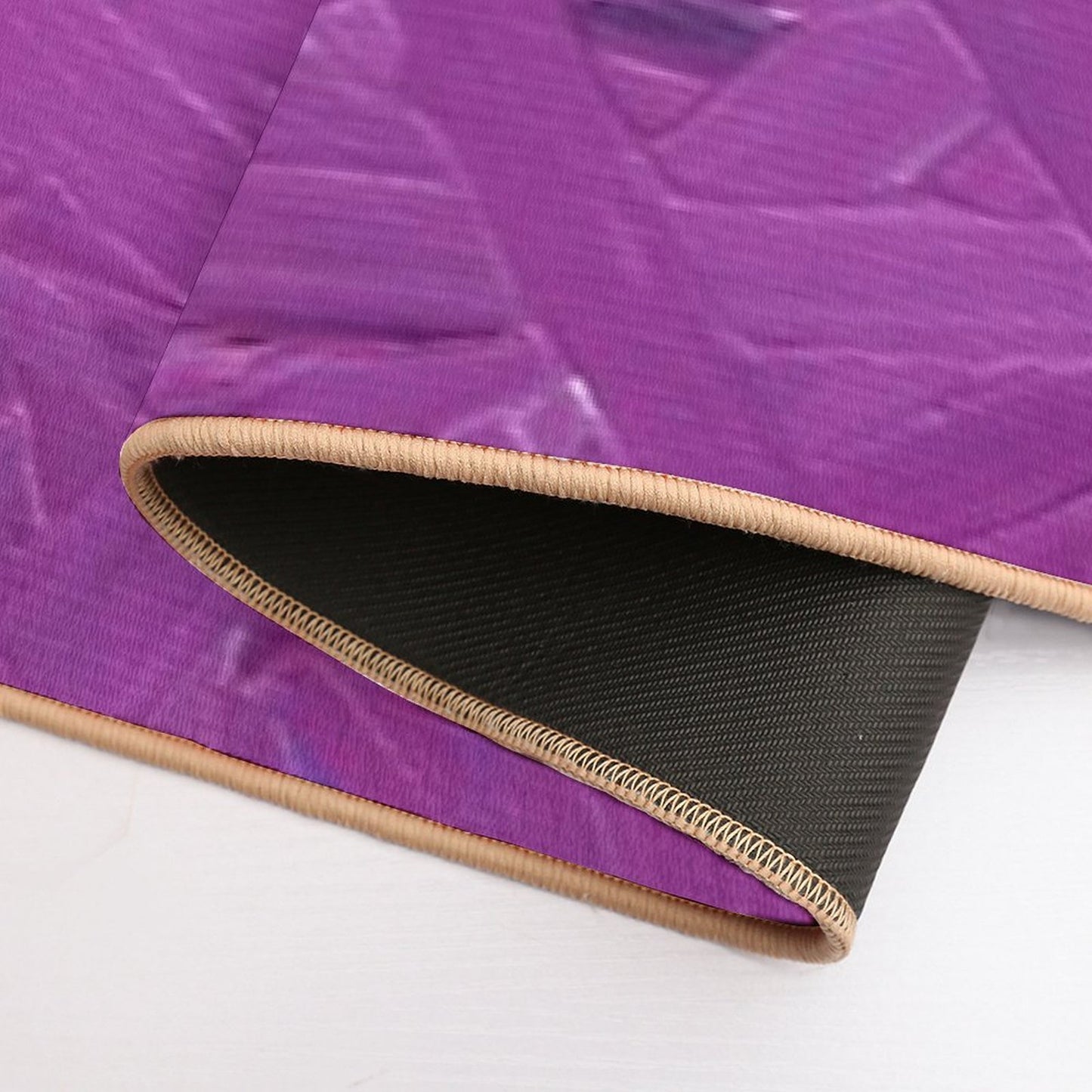 Magenta Arcs  Fade-Resistant Bath Mat