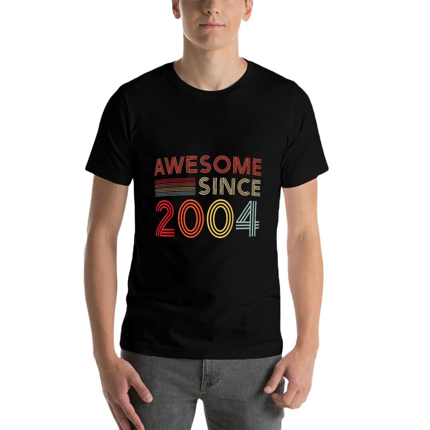 21 Birthday Decorations Men Women 2004 BDay 21st Birthday  Summer-ready Fabric T-Shirt