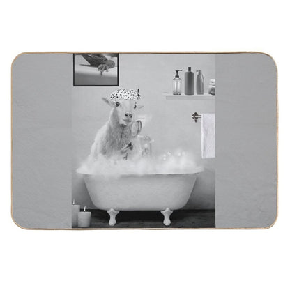 Sheep on Bathtub Bubble Bath  Multi-Purpose Bath Mat