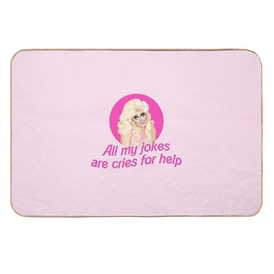 Trixie Jokes - Rupaul's Drag Race  Non-Slip Bath Mat