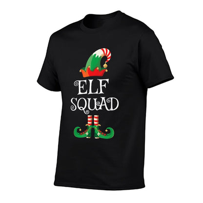 Elf Squad Funny Family Matching Christmas  Wrinkle-resistant T-Shirt
