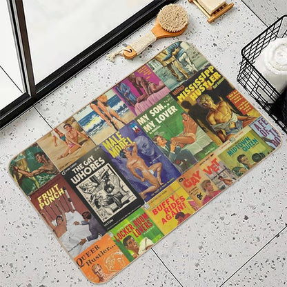 Gay Vintage Erotica #2  Toxin-Free Bath Mat