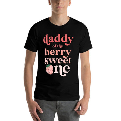 Daddy of The Berry Sweet One Strawberry First Birthday 1st  Lightweight T-Shirt