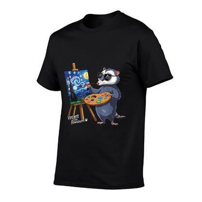Possum Van Gogh Starry Night Meme  Vintage-inspired T-Shirt