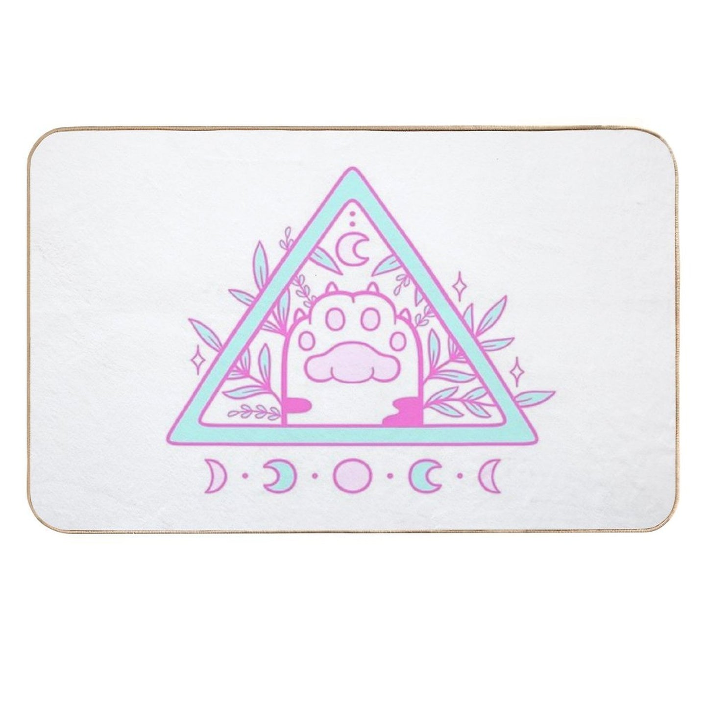 Witchy Cat Paw 02  Nikury  Slip-Resistant Bath Mat
