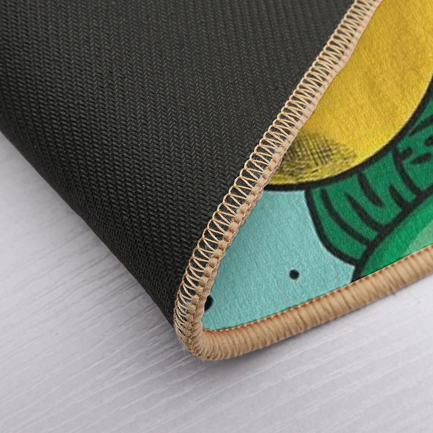 Lovely Lemons Light Turquoise  Dirt-Trapping Bath Mat