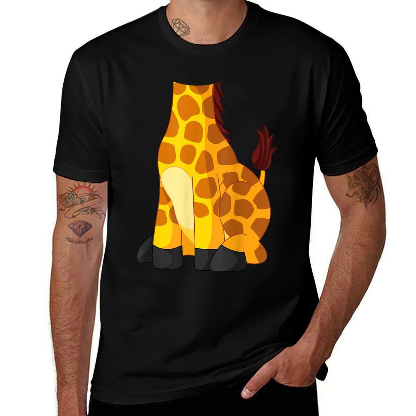 Giraffe for Adults & Kids - Men & Women's Giraffe Costume  Easy-care T-Shirt