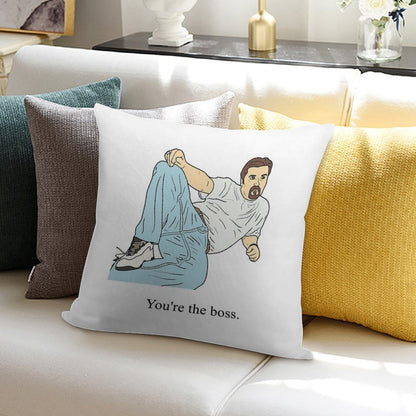David Brent  You're The Boss Soft Ultra-Soft Texture Throw Pillow
