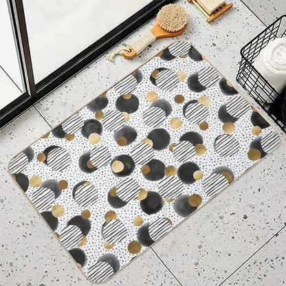 Classy Gold  Repositionable Bath Mat
