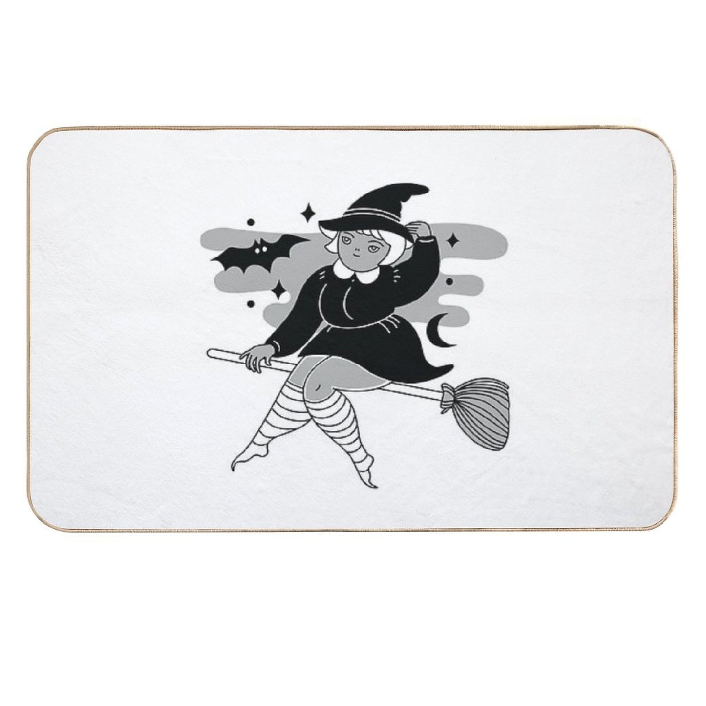 Flying at Midnight  Easy To Clean Bath Mat
