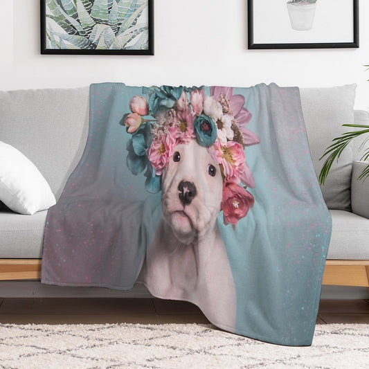 Flower Power, Salty Eco-conscious Throw Blanket