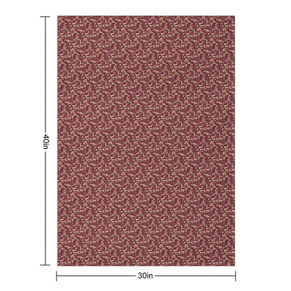 Burgundy Tan Black And Grey Camo Tacticool Pattern Machine-washable Throw Blanket