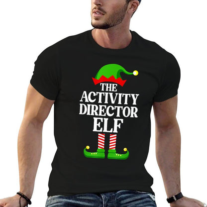 Activity Director Elf Family Matching Group Funny Christmas  Tagless Design T-Shirt