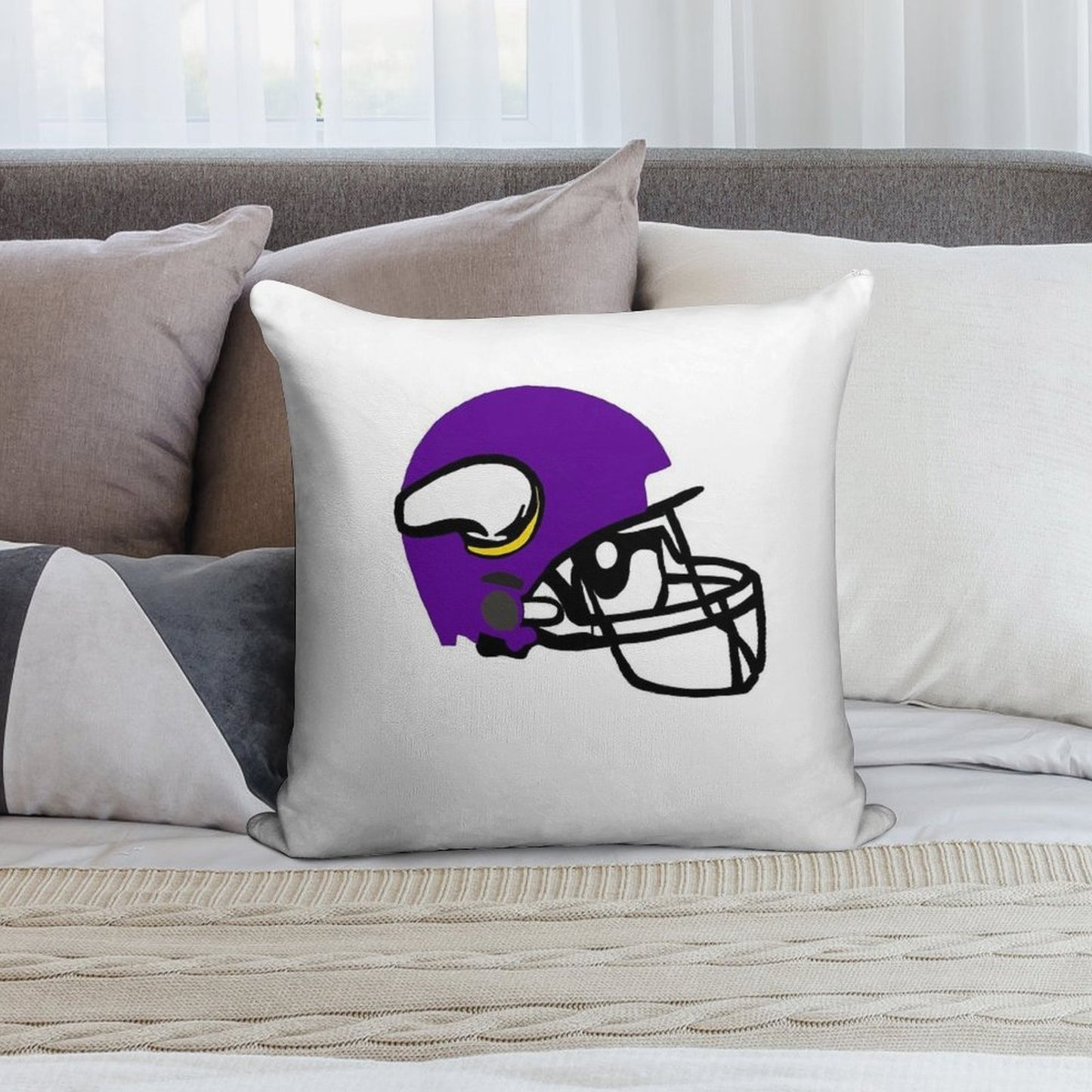 Minnesota Sports Soft Reinforced Edging Throw Pillow