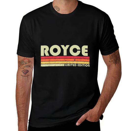 ROYCE Gift Name Personalized Funny Retro Vintage Birthday  Stretchy T-Shirt