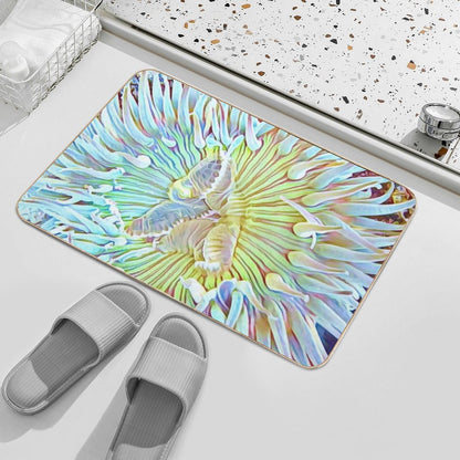 Ready For Lunch - Ocean Animals  Repositionable Bath Mat