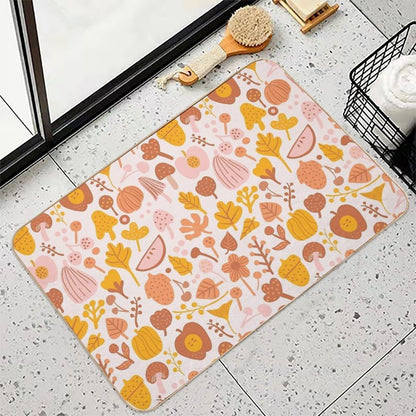 Last Day of Fall November  Stain-Proof Bath Mat
