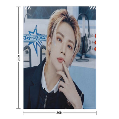 STRAY KIDS HYUNJIN Velvety-soft Throw Blanket