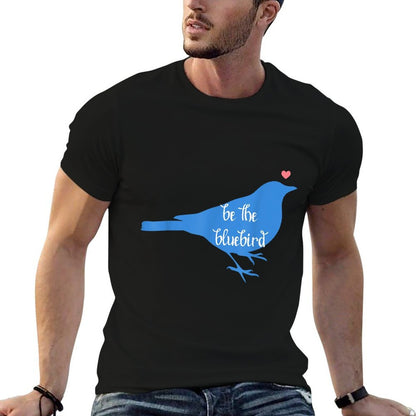 Bluebird of Happiness, Positivity, Be Happy, Zen, Kindness  Heathered Texture T-Shirt