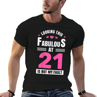 Womens Looking This Fabulous at 21 Year Old Birthday 21st Birthday  Affordable Price T-Shirt