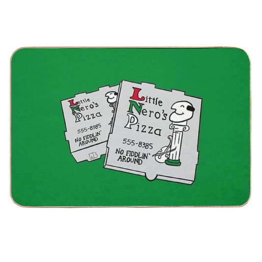Little Nero's Pizza  Slip-Resistant Bath Mat
