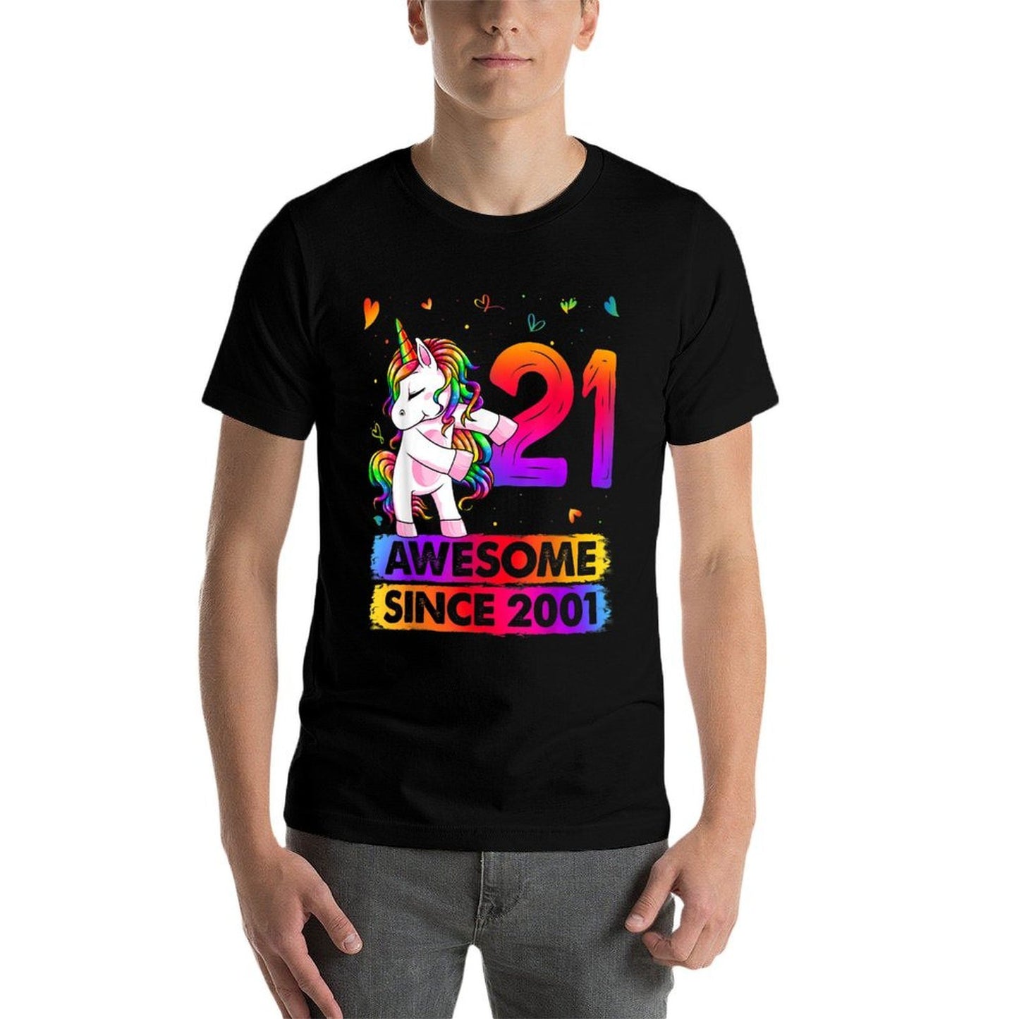 21 Year Old Unicorn Flossing 21st Birthday Unicorn Party  Affordable Price T-Shirt