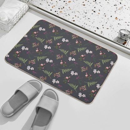 Vintage Flowers  Slip-Resistant Bath Mat