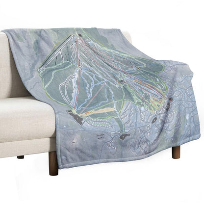 Stratton Resort Trail Map All-season Throw Blanket
