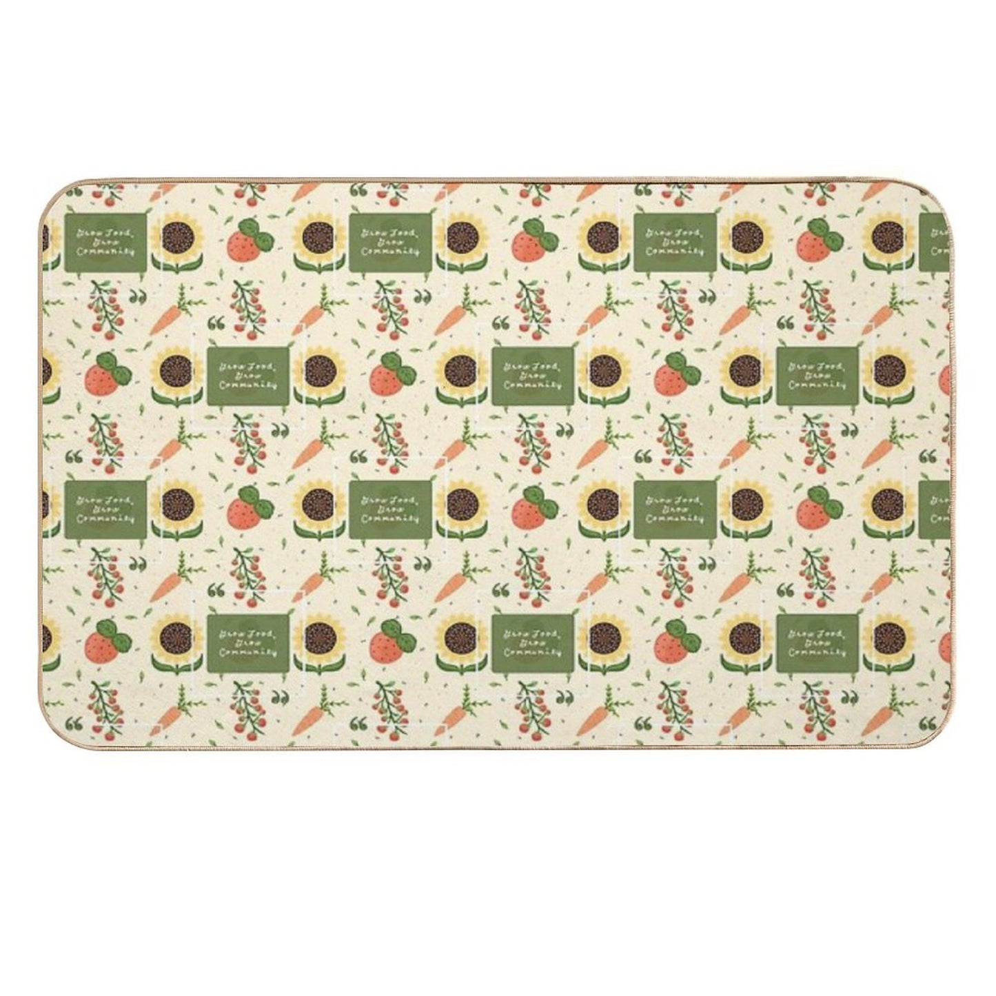 Grow Food, Grow Community  Long-Lasting Bath Mat