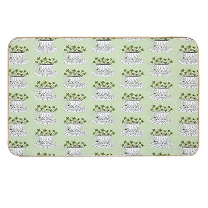 Lucky Cup of Clovers  Multi-Purpose Bath Mat