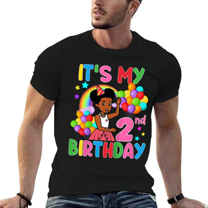 Kids It's My 2nd Birthday Gracie's Corner Two Years Old Bday Comfortable T-Shirt
