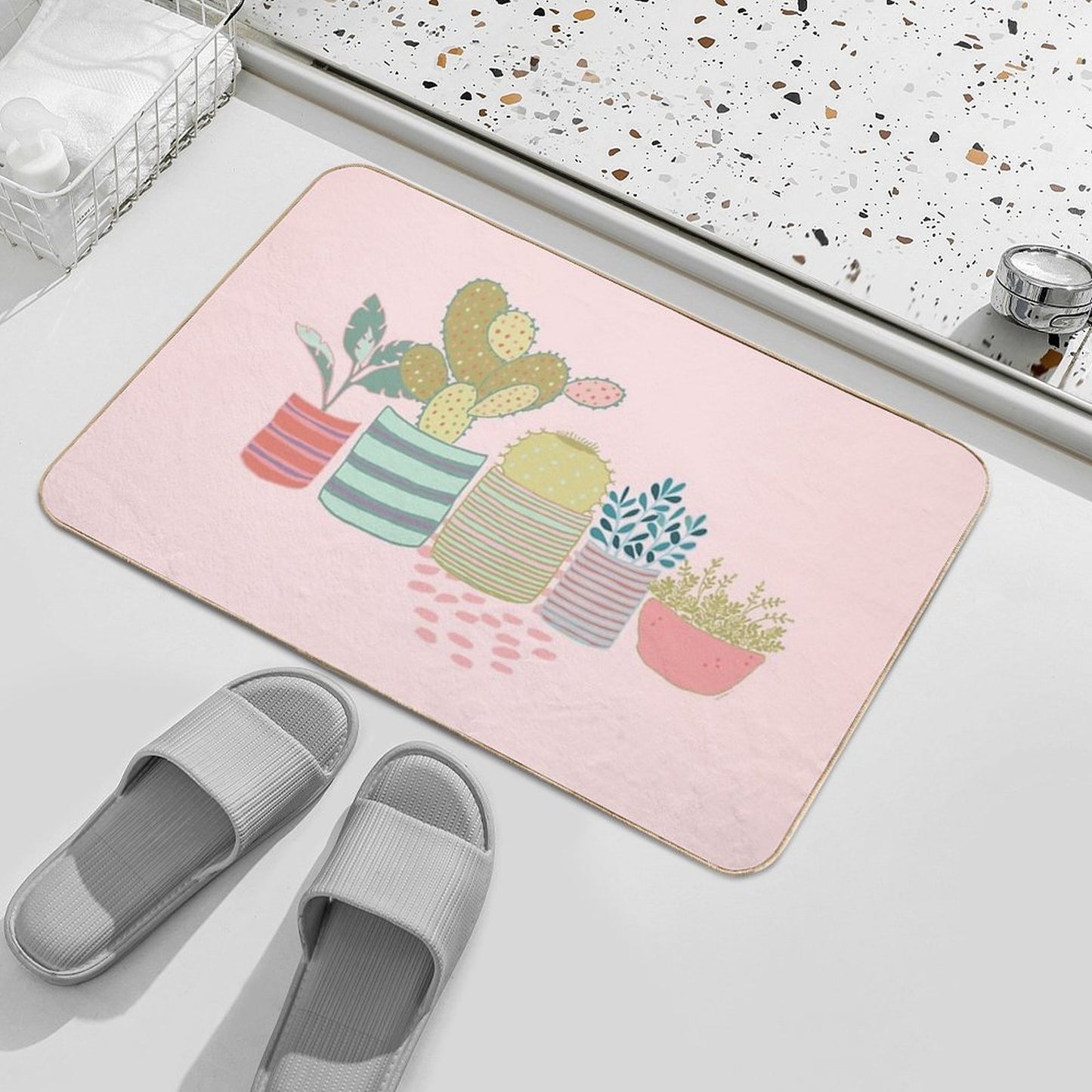 Cactus Toss  Multi-Purpose Bath Mat