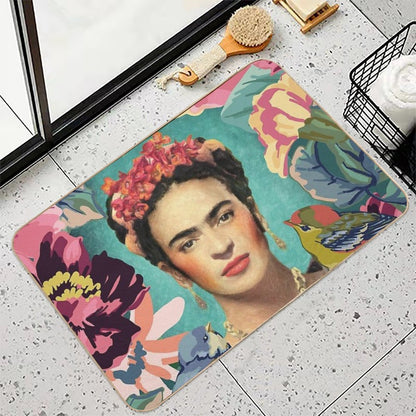 Frida Kahlo V  Odorless Bath Mat