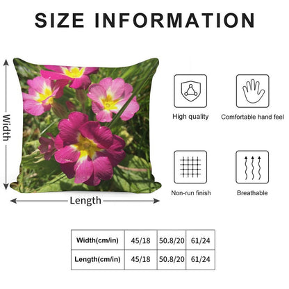 Flowers Soft Home Decor Throw Pillow