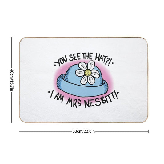 You See The Hat!  Non-Slip Bath Mat