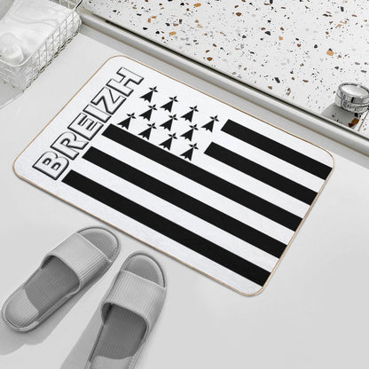BZH - Breizh - Bretagne - Brittany France Durable Bath Mat