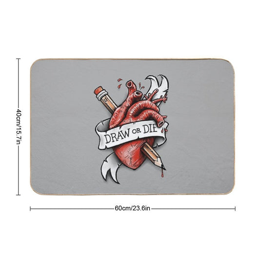 Draw Or Die  Anti-Trip Bath Mat