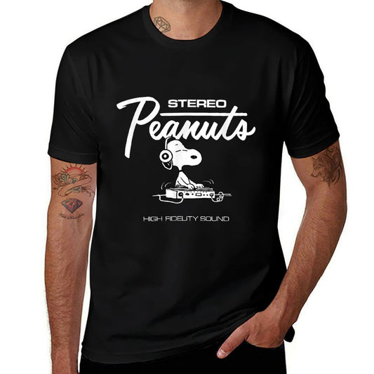 Peanuts - Stereo Peanuts Snoopy Dj  Eco-friendly Material T-Shirt