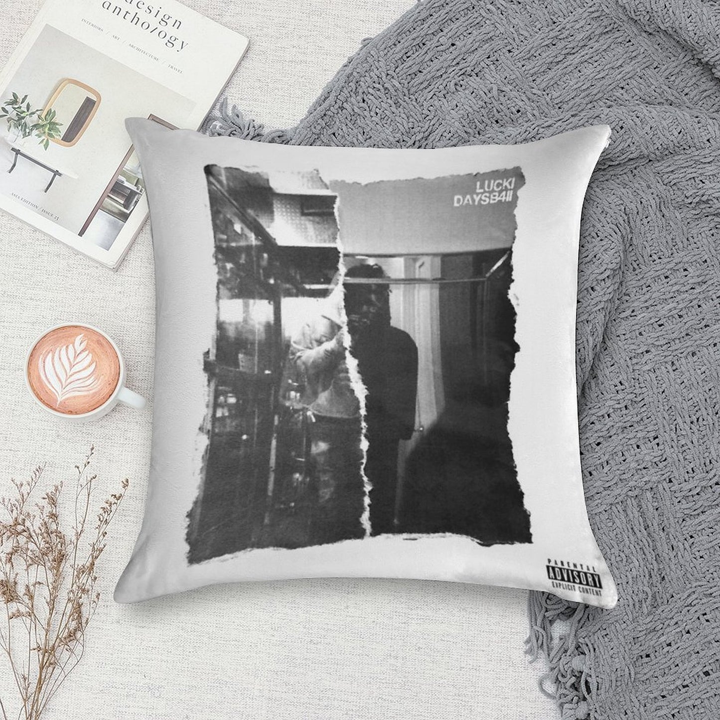 Lucki Days B4 Ii Ep Soft High-Density Material Throw Pillow