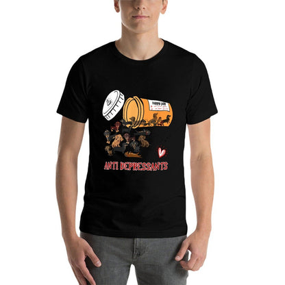 Wiener Dog Sausage Puppy Lover Antidepressants Dachshund  Durable T-Shirt