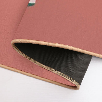 Reindeer with A Bow Christmas Design  Anti-Trip Bath Mat