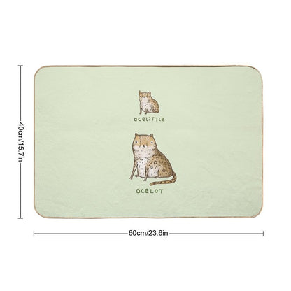 Ocelittle Ocelot  Dirt-Trapping Bath Mat